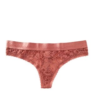Victoria's Secret Floral Lace Thong Panty